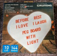 Grundig Lampe Buchstaben-Steckbrett mit Beleuchtung Geschenk Hessen - Schaafheim Vorschau