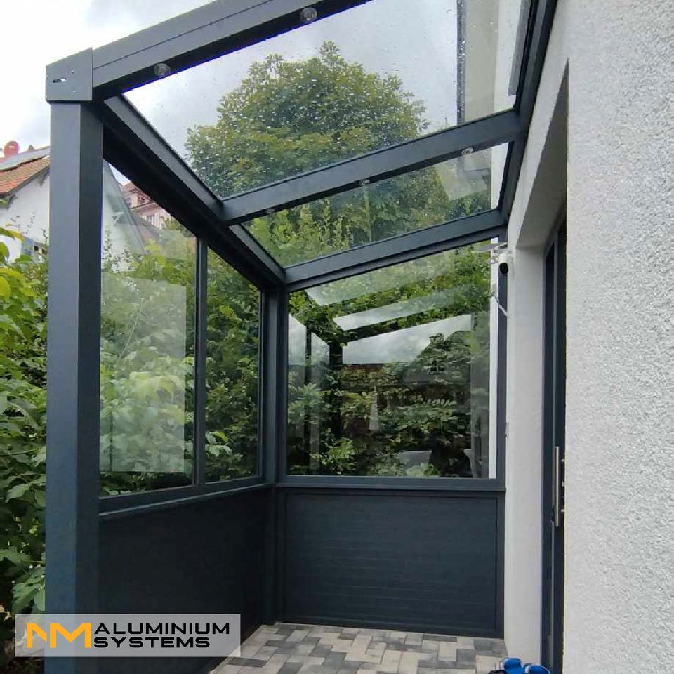 Terrassenüberdachung Vordach Carport Sonnenschutz 4 m x 2 m