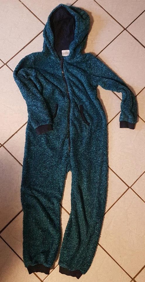 Kinder Overall Jumpsuit Einteiler Hausanzug Warm Kuschelig gr.134 in Freudenberg