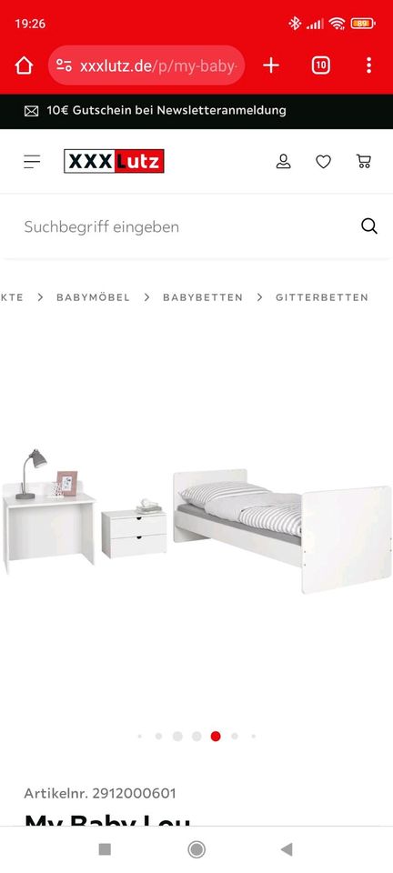 Babybett inklusive Wickelkommode ! Angebot! in Leinefelde