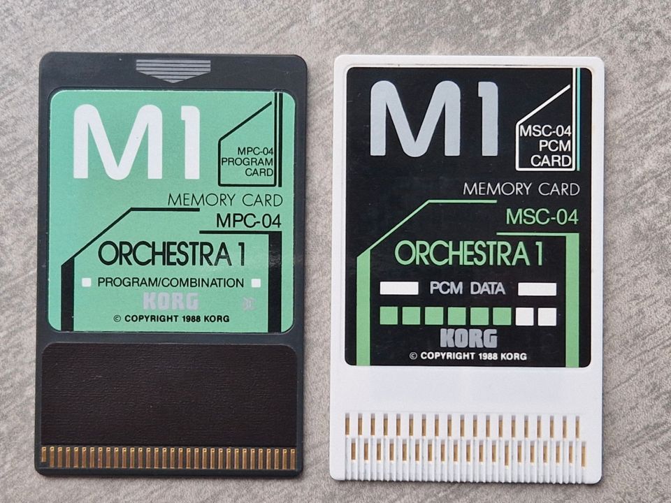 MSC-01 und MPC-01, Karten für Korg M1 Synthesizer in Nottuln