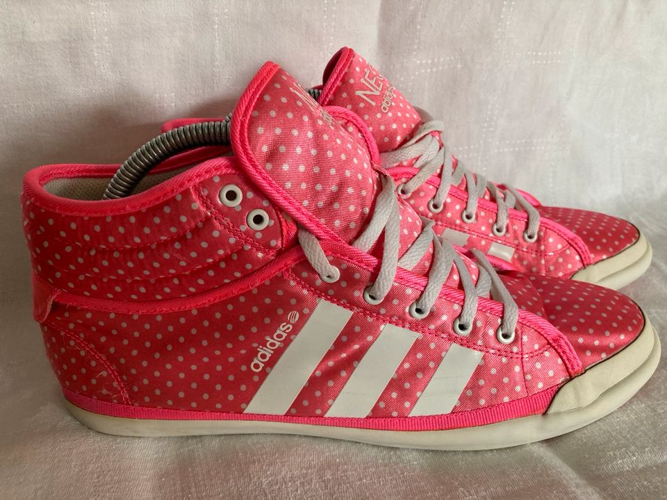 Adidas NEO Sneaker Polka Dots Punkte gepunktet Gr. 40 pink rosa in Rostock
