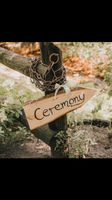 Hochzeit Deko Schild „Ceremony“ Niedersachsen - Ummern Vorschau