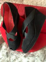 Pas de rouge Peeptoe Keilabsatz Schuhe schwarz gr.40 wie NEU Mitte - Tiergarten Vorschau