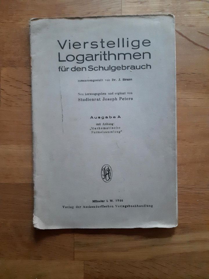 5 alte antike Schulbücher Mathematik Geometrie Logarithmen in Lübeck