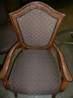 4 Esszimmerstühle Antik? Stühle Holz mit Stoff Nordrhein-Westfalen - Bergheim Vorschau