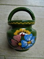 kleine Bauernvase, Vase mit Bauernmalerei, Keramik Nordrhein-Westfalen - Detmold Vorschau