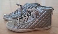 Coole silberne Sneakers halbhoch von GEOX Gr. 40 Schleswig-Holstein - Kiel Vorschau