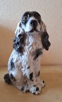 Hund Porzellan Cocker Spaniel schwarz-weiß Figur Deko Nordrhein-Westfalen - Alsdorf Vorschau