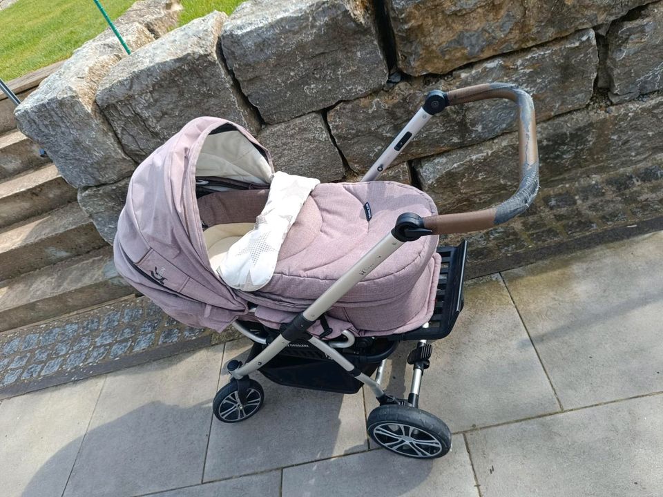 GESSLEIN Kinderwagen F4 mit Wanne und Buggyeinsatz in Würzburg