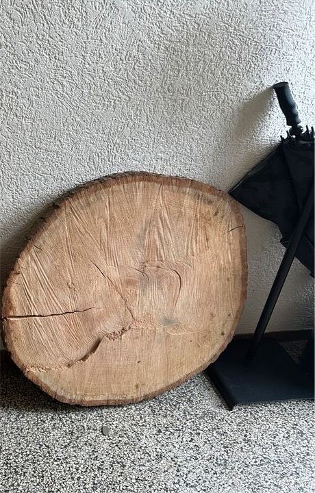 Eiche Massiv Baumscheiben Tisch ca 80 cm Holz Deko Epoxid Harz in Köln