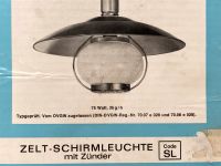 Truma Zelt-Schirmleuchte mit Zünder Vintage Camping Leuchte Nordrhein-Westfalen - Dinslaken Vorschau