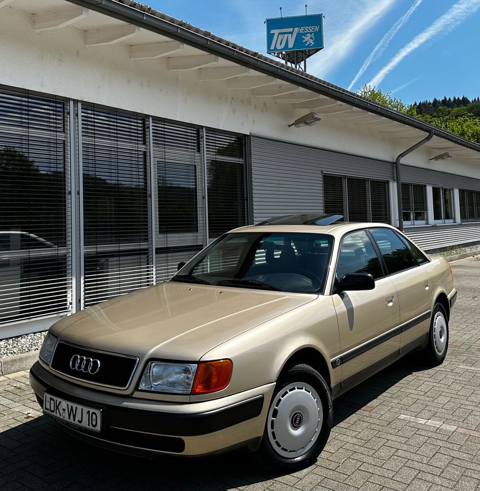 Audi 100 2.3 E Servo ABS SD Zahnriemen Neu 1.Hand Tüv Neu in Herborn