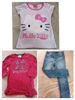 Kleid Shirt Hello Kitty Jeggings Topolino Set 104 Sachsen - Nossen Vorschau