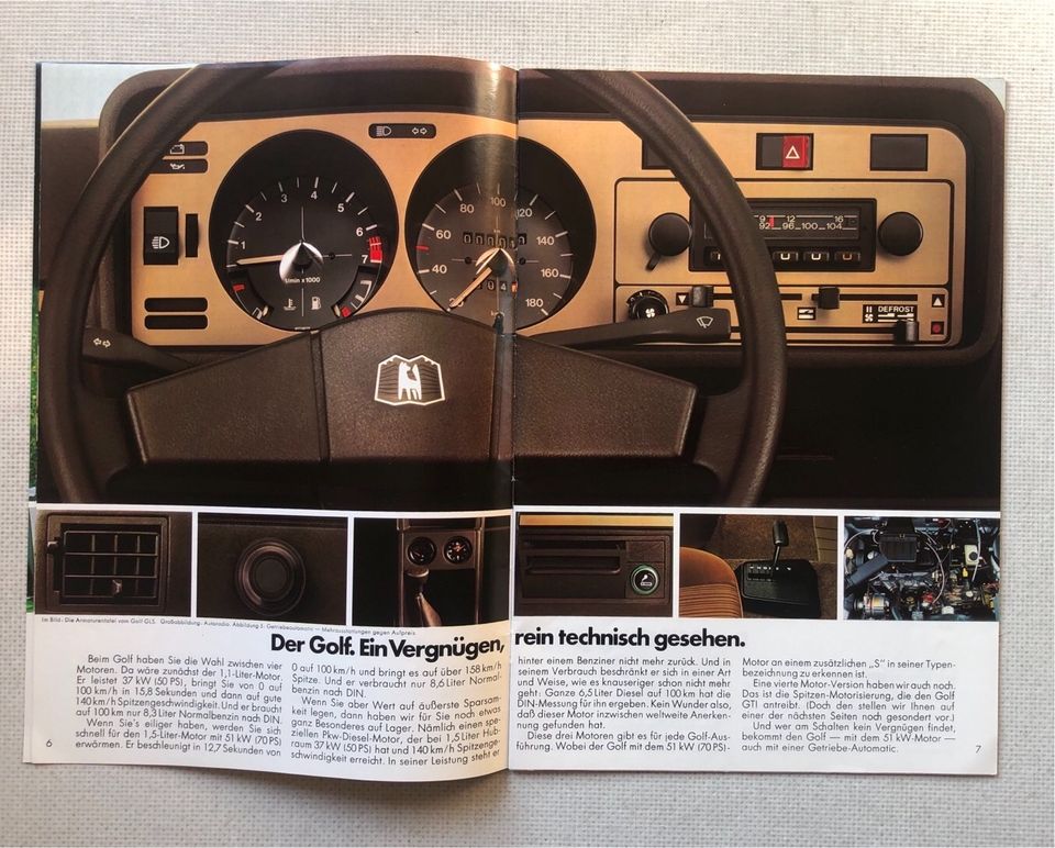 Original Golf 1 Prospekt und Preisliste - 1978 in Schwarmstedt