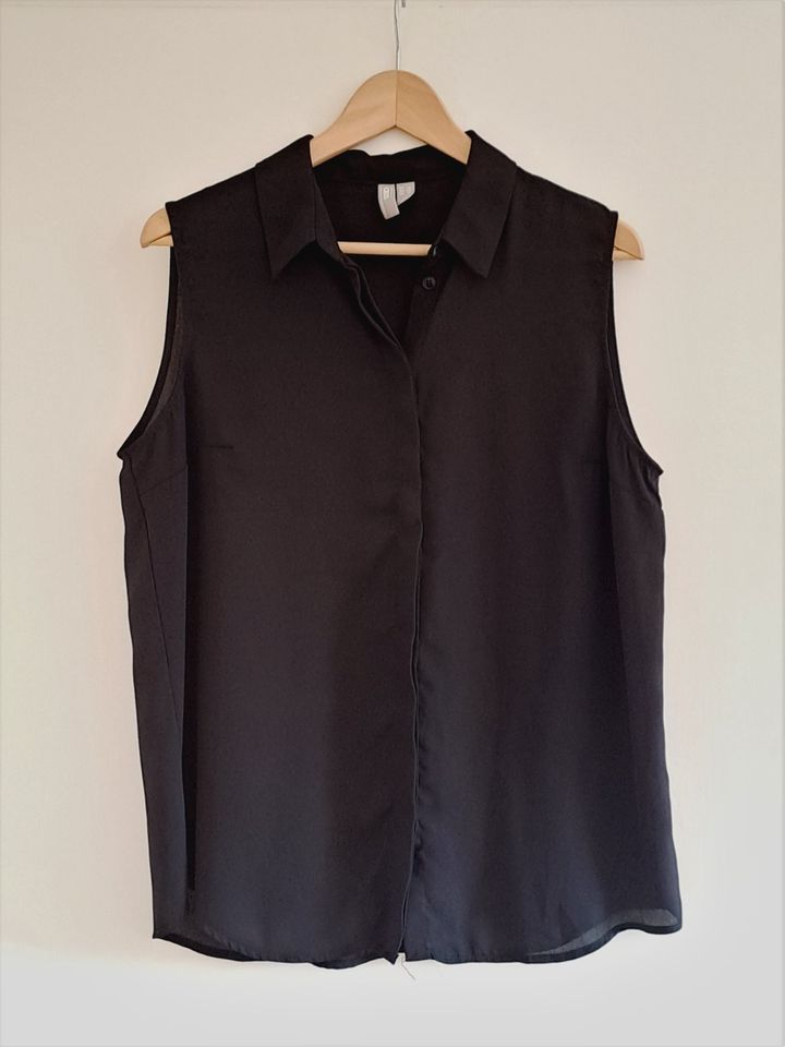 ASOS Basic Top schwarz Gr. 42 XL Business Büro Bluse in Sünching