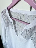 Jacqueline de Yong 40 L Damen Bluse weiß Hemd mit Spitze Langarm Nordrhein-Westfalen - Bad Salzuflen Vorschau