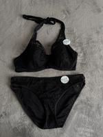 Schwarzer Bikini mit Neckholder / Spitze Nordrhein-Westfalen - Senden Vorschau