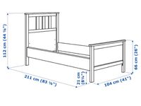 Ikea Hemnes Bett 90x200 Bayern - Donauwörth Vorschau