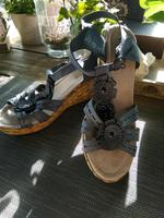 ⭐ Sandalette mit Keilabsatz in 39 ⭐ ungetragen ⭐ Niedersachsen - Hambergen Vorschau