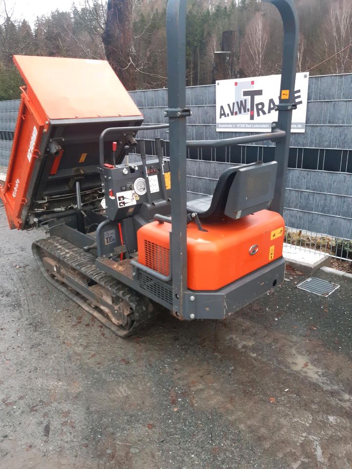 Kettendumper Dumper Kubota Minibagger KC 100 HD 2016 575h Top in Bad Lobenstein