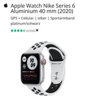 Smart Watch Nike 6 (cellular) 40mm Silber Saarland - Neunkirchen Vorschau