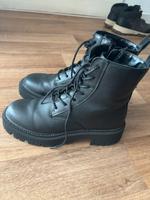 Mango Boots Biker echtes Leder Schuhe Berlin - Mitte Vorschau