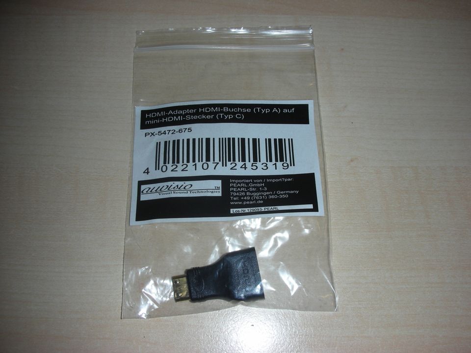 AUVISIO: HDMI-Adapter HDMI-Buchse (Typ A) auf mini-HDMI-Stecker in Tuttlingen