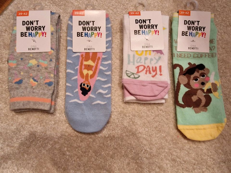 4 x Socken Set neu bunt Happy Socs 39-42 in Dortmund