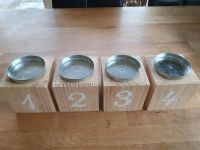 4 x Kerzenhalter von Depot * NEU * Advent Skandi Holz Kiefer 4 x Bayern - Klingenberg am Main Vorschau