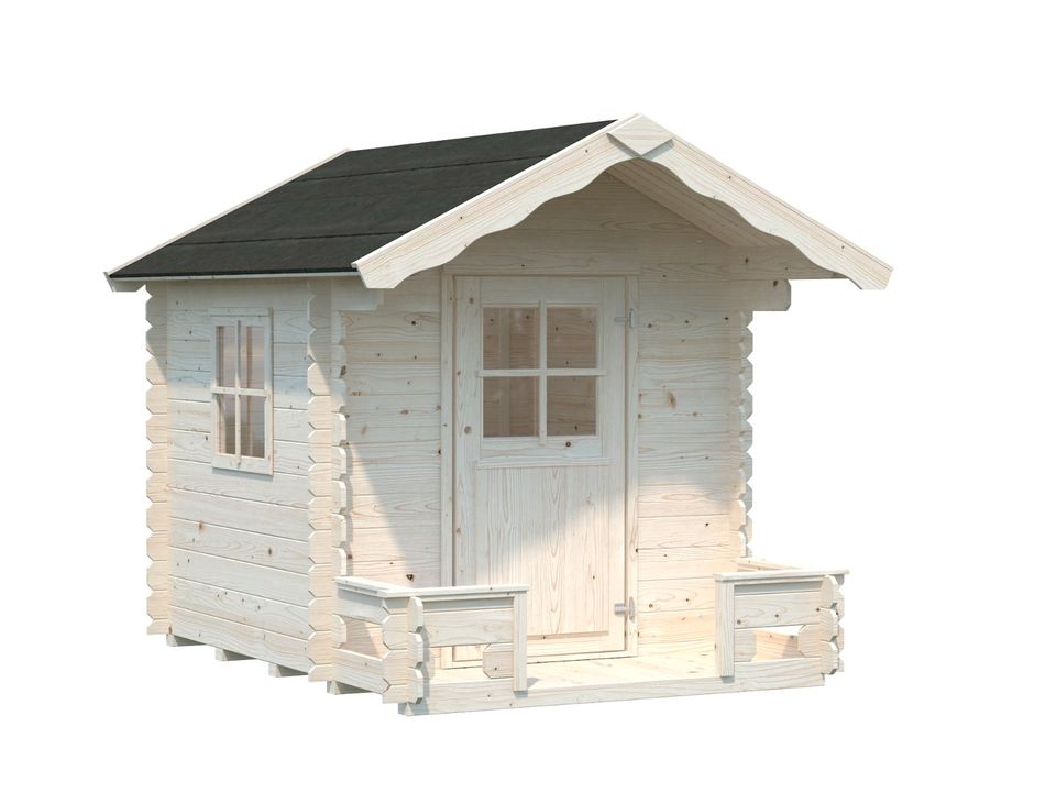 Kinderspielhaus Sam 2,4 m² 176 x 236 cm Gartenhaus Geräteschuppen Holzhaus Schuppen Gartenlaube Gartenschuppen Gartenhäuser Gerätehäuser Holzhäuser Pultdach Schuppen Carport Trapezblech in Birstein