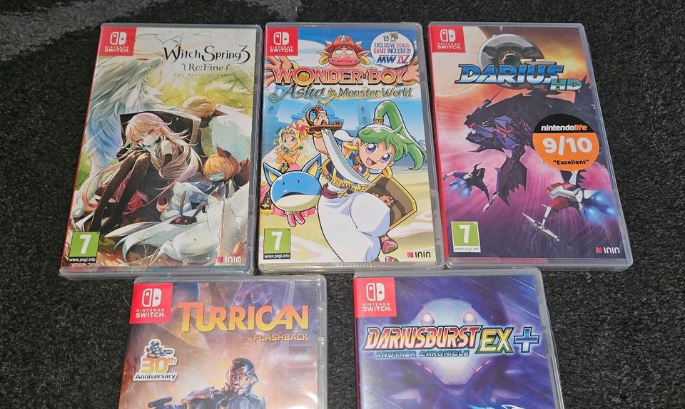 Nintendo Switch Spiele NEU und OVP , Turrican,Wonderboy,G-DARIUS in Garbsen