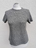 Pimkie kurzarm Shirt grau mit Perlen Gr.S Bayern - Ebermannstadt Vorschau