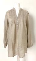 Promod, Bluse, 100% Leinen beige Hemdbluse Gr.40, wie neu Wandsbek - Hamburg Wellingsbüttel Vorschau