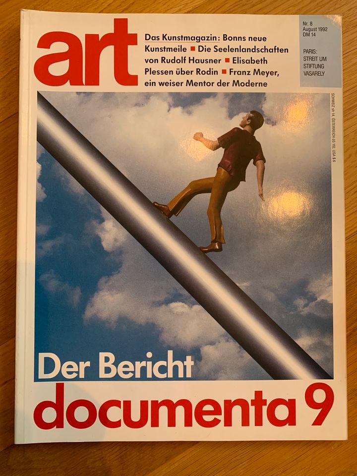 art Das Kunstmagazin Heft 8 1992 in Weimar