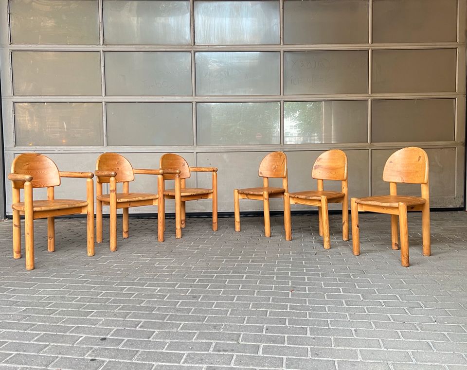 1/6 Brutalistische Esszimmer Stühle Daumiller Hirtshals Chairs in Berlin