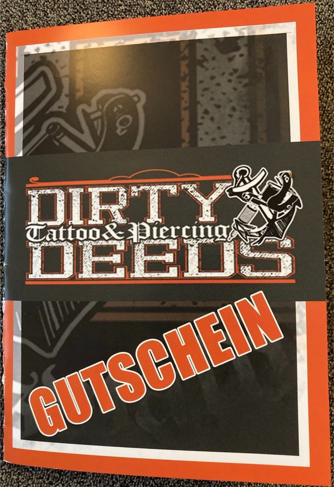 Dirty Deeds Tattoo Gutschein 50€ in Greifswald