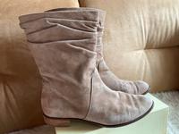 Stiefel Wildleder beigebraun  Gr. 38 Hessen - Selters Vorschau