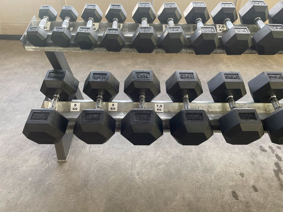 2,5 - 50 KG Kurzhantel Hexagon Kurzhantelset Hantelset Dumbbell in Reutlingen