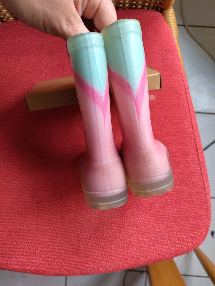 Gummistiefel mit Gesicht rosa Gr.25 in Stuttgart