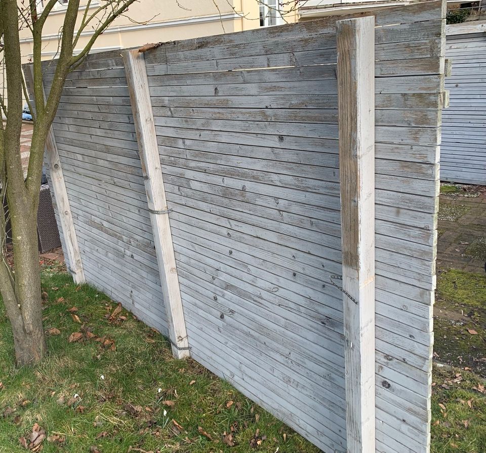 3 Sichtschutz-Elemente aus Holz für Garten, Terrasse, Balkon in Bad Oeynhausen