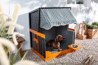 ⚡ !Aktionspreis! ⚡ Wetterfester Hundestrandkorb OSTSEE 78cm blau inkl. Futternapf und Abdeckhaube Hundehütte Hundehaus Hundekorb Katzenkorb Katze Haustier Garten Terrasse Strandkorb Riess-Ambiente Kreis Pinneberg - Halstenbek Vorschau