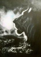 Acrylbild "Lion in the evening" 60x80cm Hessen - Kelkheim Vorschau