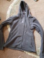 ❤ Fleecejacke von Bench mit Kapuze grau lila XL Sachsen - Pulsnitz Vorschau