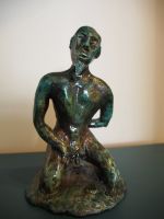 Individuelle Raku-Skulptur, metallisch-grün, Mann Hamburg Barmbek - Hamburg Barmbek-Süd  Vorschau