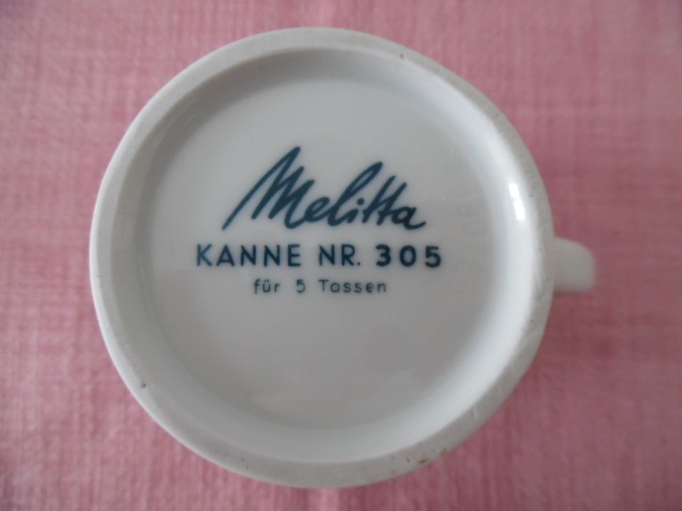 Melitta Kaffeekanne NR.305 ( vor 1945), weiß 0,75l  Zum Abholen in Berlin