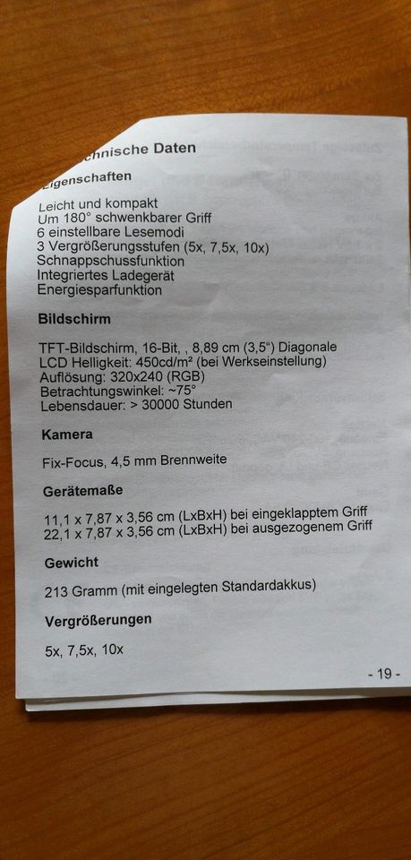 Elektronische Leselupe in Castrop-Rauxel