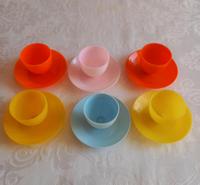 DDR 6 Stück Eierbecher original Sonja PLASTIC* Ostalgie Küche Brandenburg - Rathenow Vorschau
