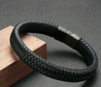 Herren Armband Schwarz Kunstleder Hessen - Korbach Vorschau