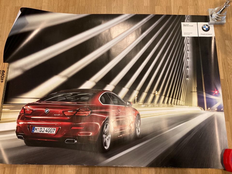 Original BMW Poster 6er F13 doppelseitig in Esslingen